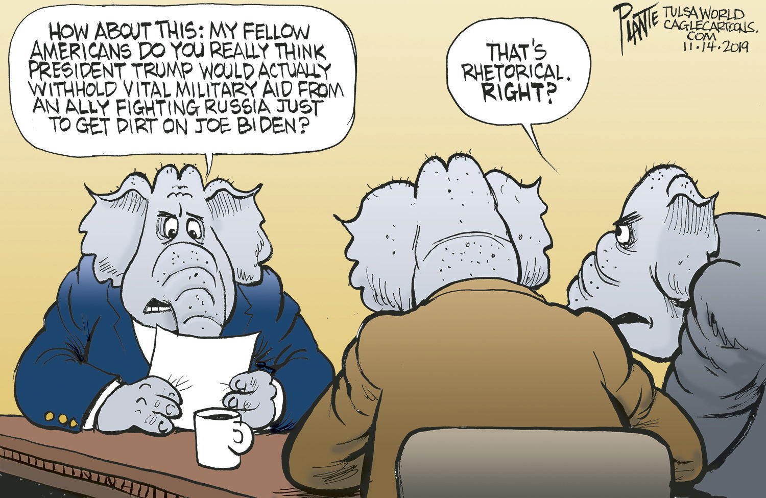 Bruce Plante Cartoon: GOP strategy room